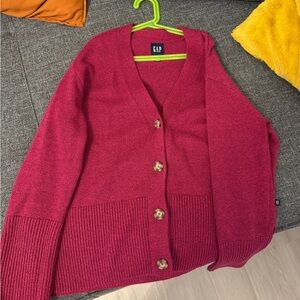 GAP Women's Deep Pink Cardigan